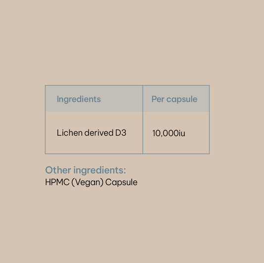 Vitamin D3 Vegan Capsules (30 Day)
